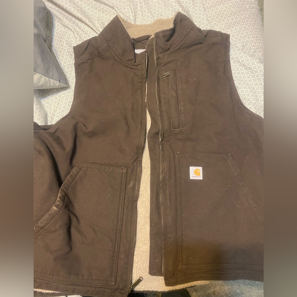 Womens carhartt brown vest size extra large